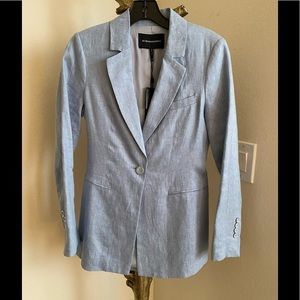 BCBGMAXAZRIA, LIGHT BLUE BLAZER